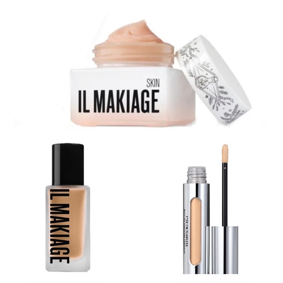 IL MAKIAGE Woke Up Like This Foundation 75 & Flawless Concealer 3.5 & Power Redo - Picture 1 of 15
